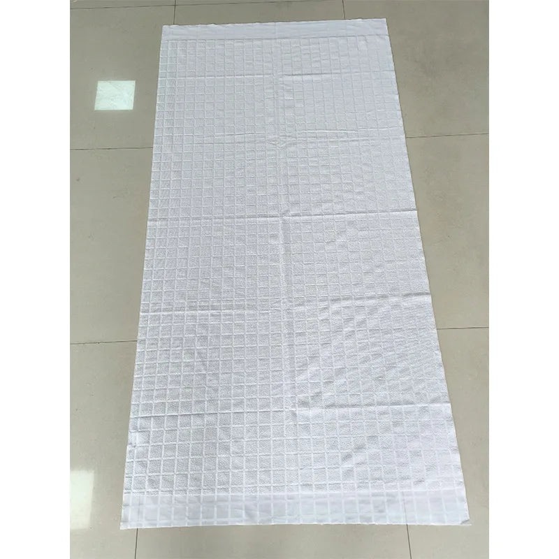 Hajj Towel Pilgrimage Towel Saudi Arabs Muslim Ihram Pure Polyester Embossed White Wearing A Cloak Towel Garment 1.1m * 2.1m