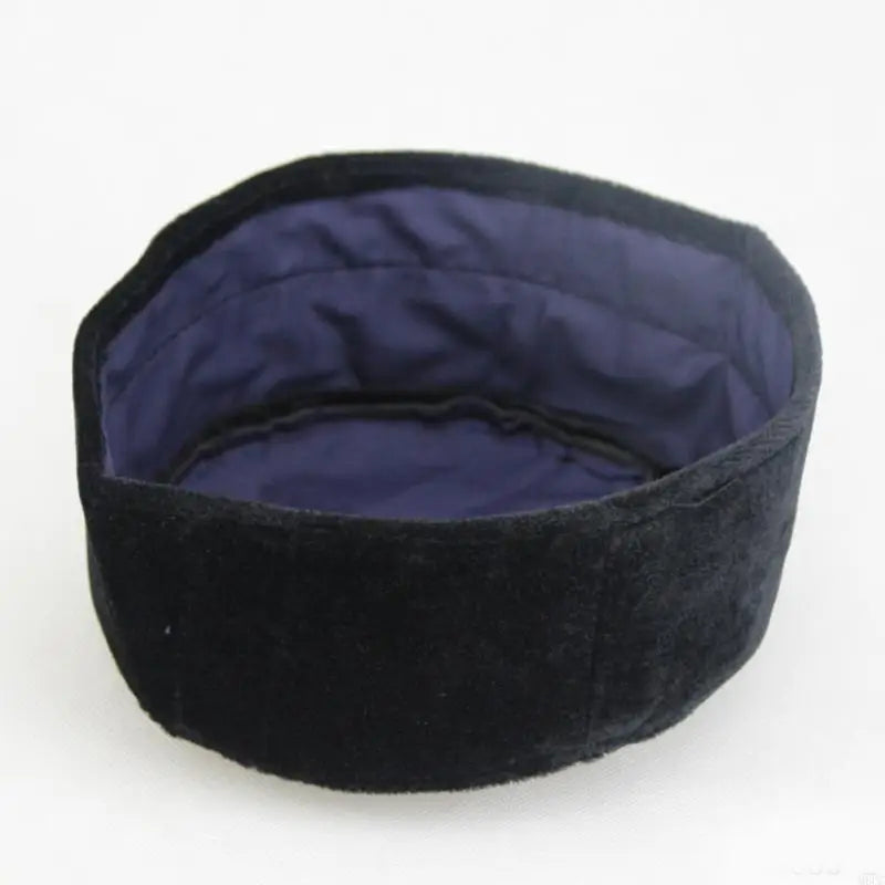 Balck Solid Muslim Prayer Cap